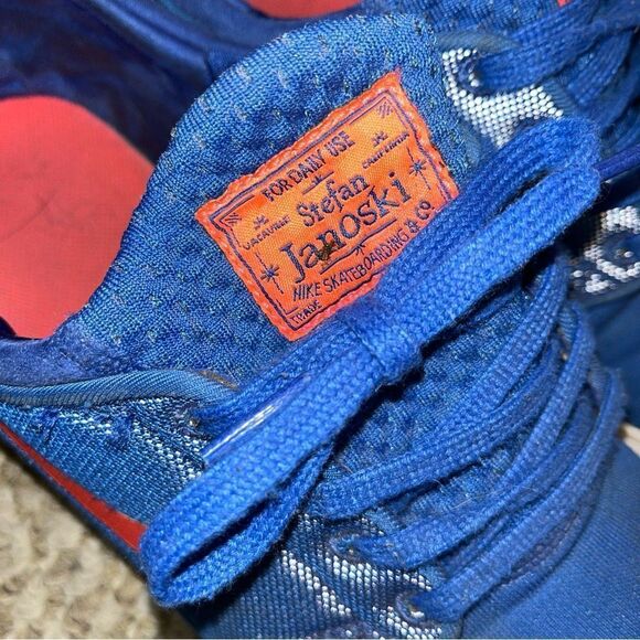 Nike STEFAN JANOSKI SB AIR MAX Game Royal Hyper Punch (467) Men's Shoes 10 used - Picture 2 of 8